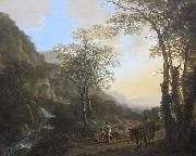 Jan Both An Italianate Landscape with Travelers on a Path, oil on canvas painting by Jan Both, 1645-50, Getty Center